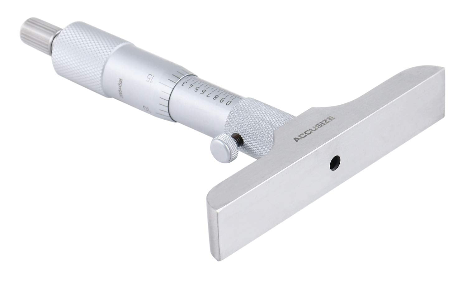 Micrómetro de Profundidad Accusize 0-6" x 4" con Juego de 6 Varillas