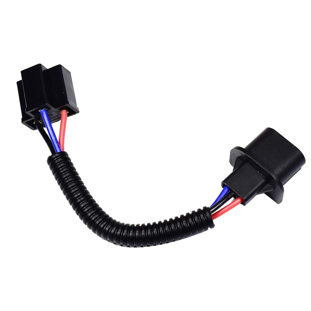Adaptador Extensión Cableado HUIQIAODS Negro Conversión Faros para Jeep Wrangler o Camiones