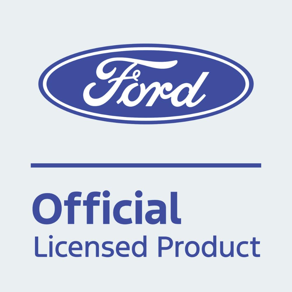 Au-Tomotive Gold, Inc. Ford Logo Black Leather Key Chain