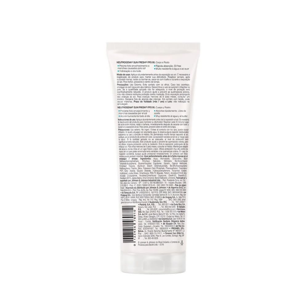 Neutrogena Sun Fresh Protector Solar Corporal FPS50, 200ml