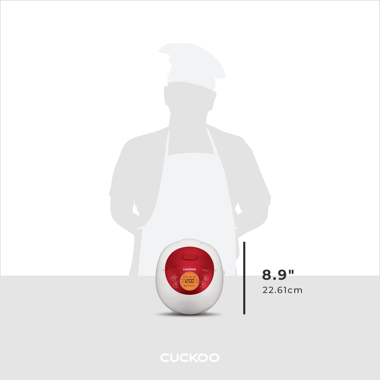 CUCKOO CR-0351FR Arrocera, 0.75 cuartos de galón, rojo