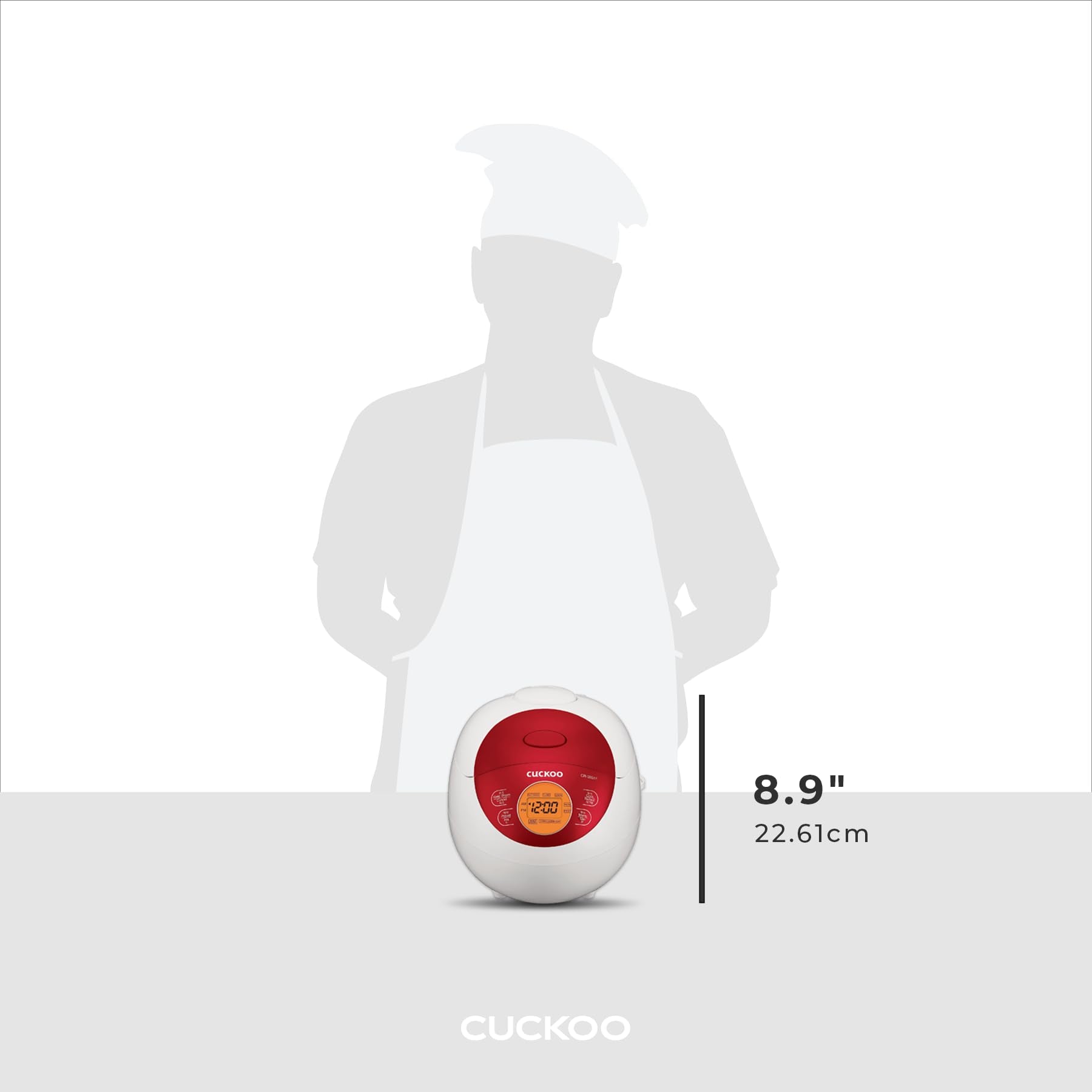 CUCKOO CR-0351FR Arrocera, 0.75 cuartos de galón, rojo