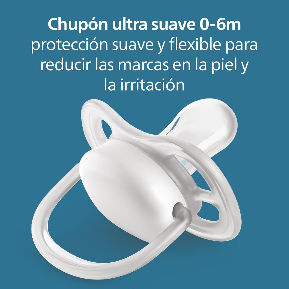 Set de Biberones Anti-colic Philips Avent Blanco con Válvula Anticólicos y Chupón Ultra Soft para Bebé