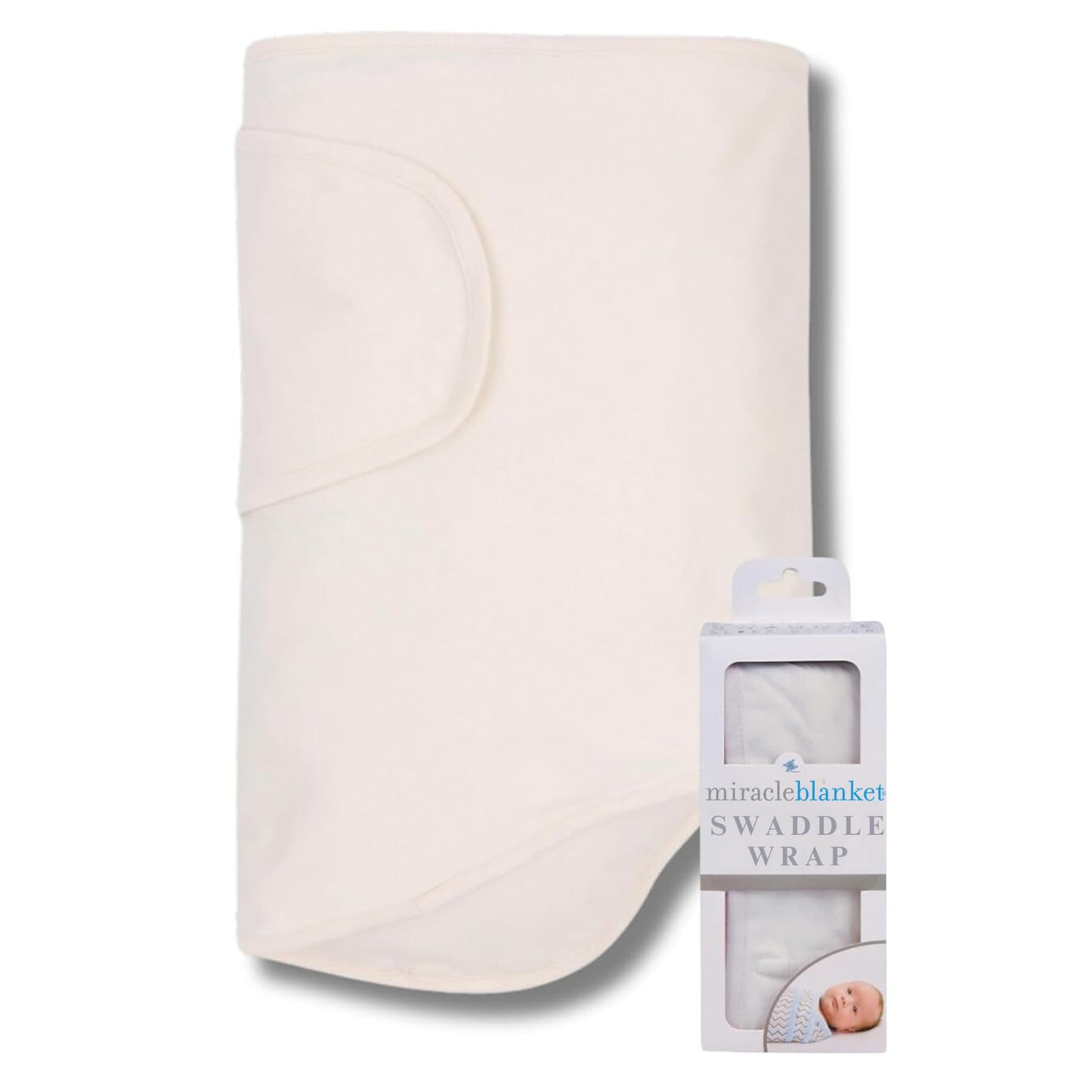 Miracle - Manta para Envolver para bebé, niño, niña o Neutro, Suave y portátil, Esencial para recién Nacidos y bebés (Beige Natural)