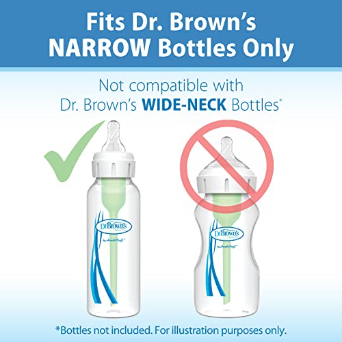 Dr. Brown's paquete de 2, Flow natural prematuro, boquilla estándar, Corte en Y (9m +), Transparente, 6 unidades