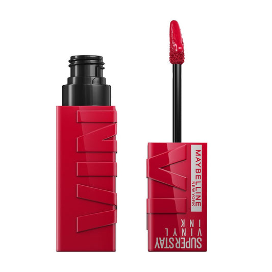 Maybelline Labial líquido brillante de larga duración, Superstay Vinyl Ink tono Wicked 50, 4.2ml