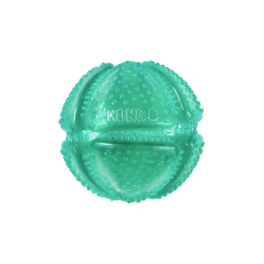 Pelota Dental Mediana Kong Verde Agua con Ranuras