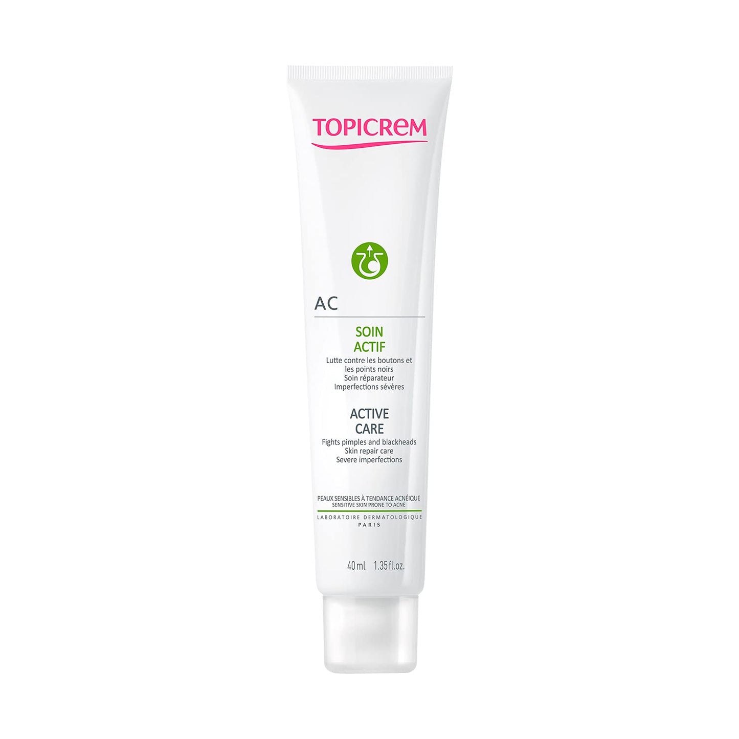 Topicrem AC Gel Cuidado Activo - Reduce las espinillas y puntos negros - 40 ml