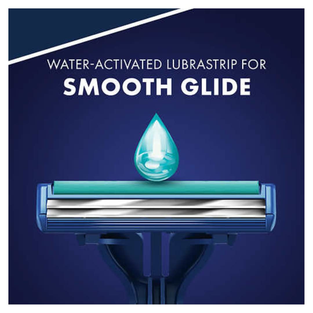 Rastrillos desechables Gillette Sensor2 PLUS con Lubrastrip, 52 navajas de afeitar