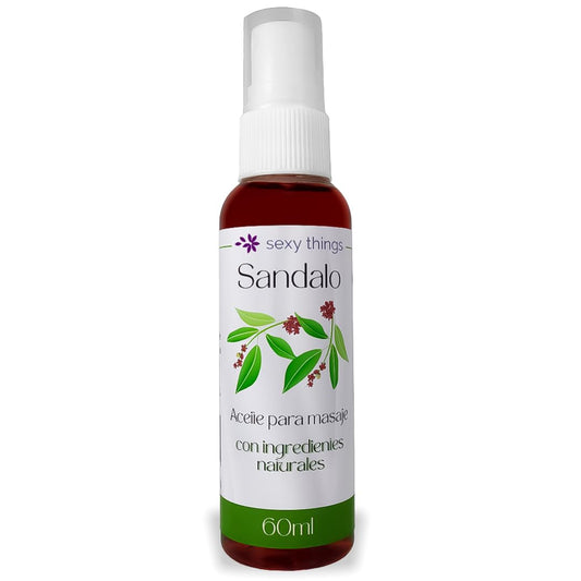 Aceite para Masaje Corporal Sexy Things Sándalo Aromaterapia 60ml