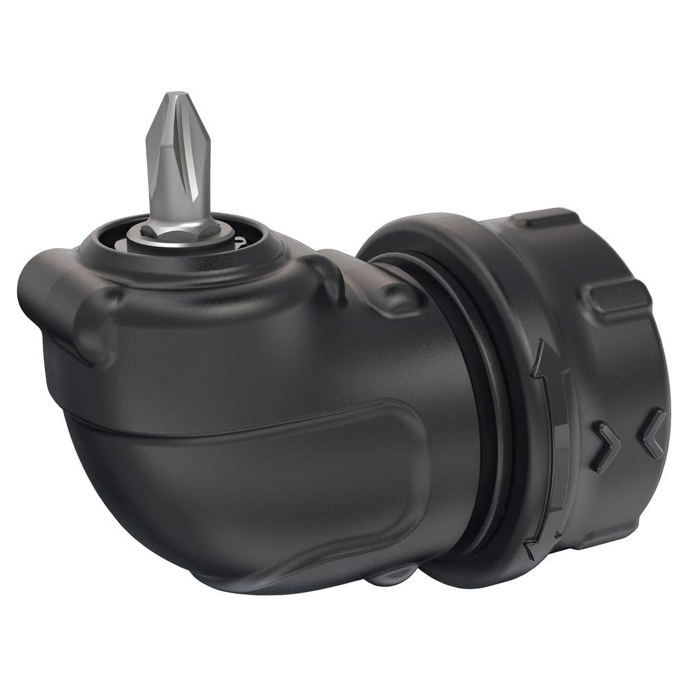 BLACK+DECKER Destornillador inalámbrico de 4 V Max, accesorio de ángulo recto (BDCSRAA)