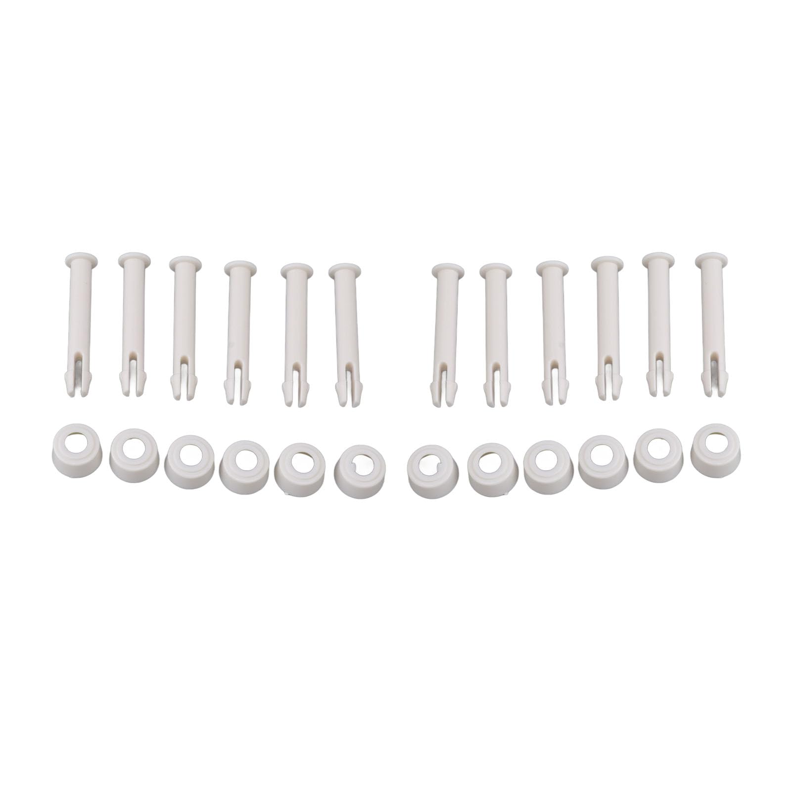 Bewinner Soporte para Clavos para Juntas de Piscinas, Práctico Juego de PVC de Protección Ambiental de 12 Pasadores para Pernos de Juntas de Piscinas para 28272 (6cm)