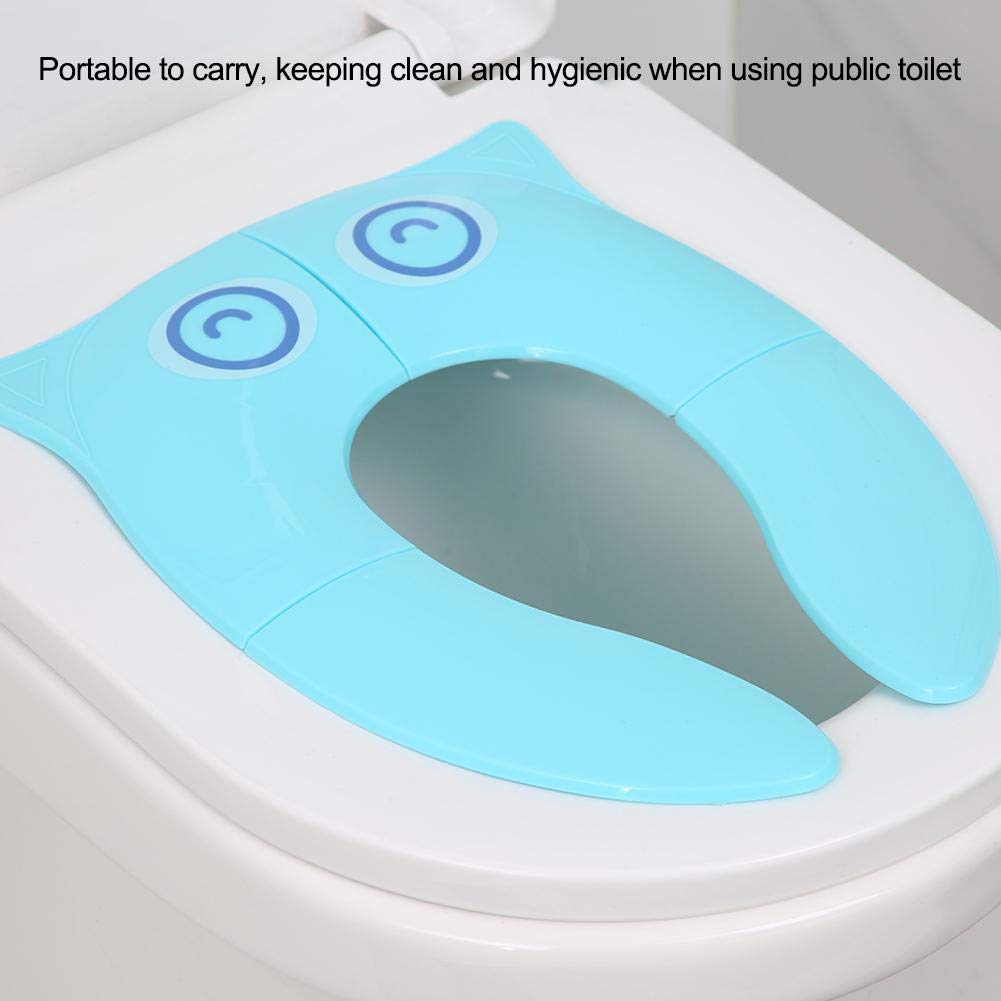Cojín de Asiento para Ir Al Baño, Asiento para Ir Al Baño Portátil Plegable, para Niños Cojín Portátil de Viaje, Entrenamiento de Inodoro, Antideslizante
