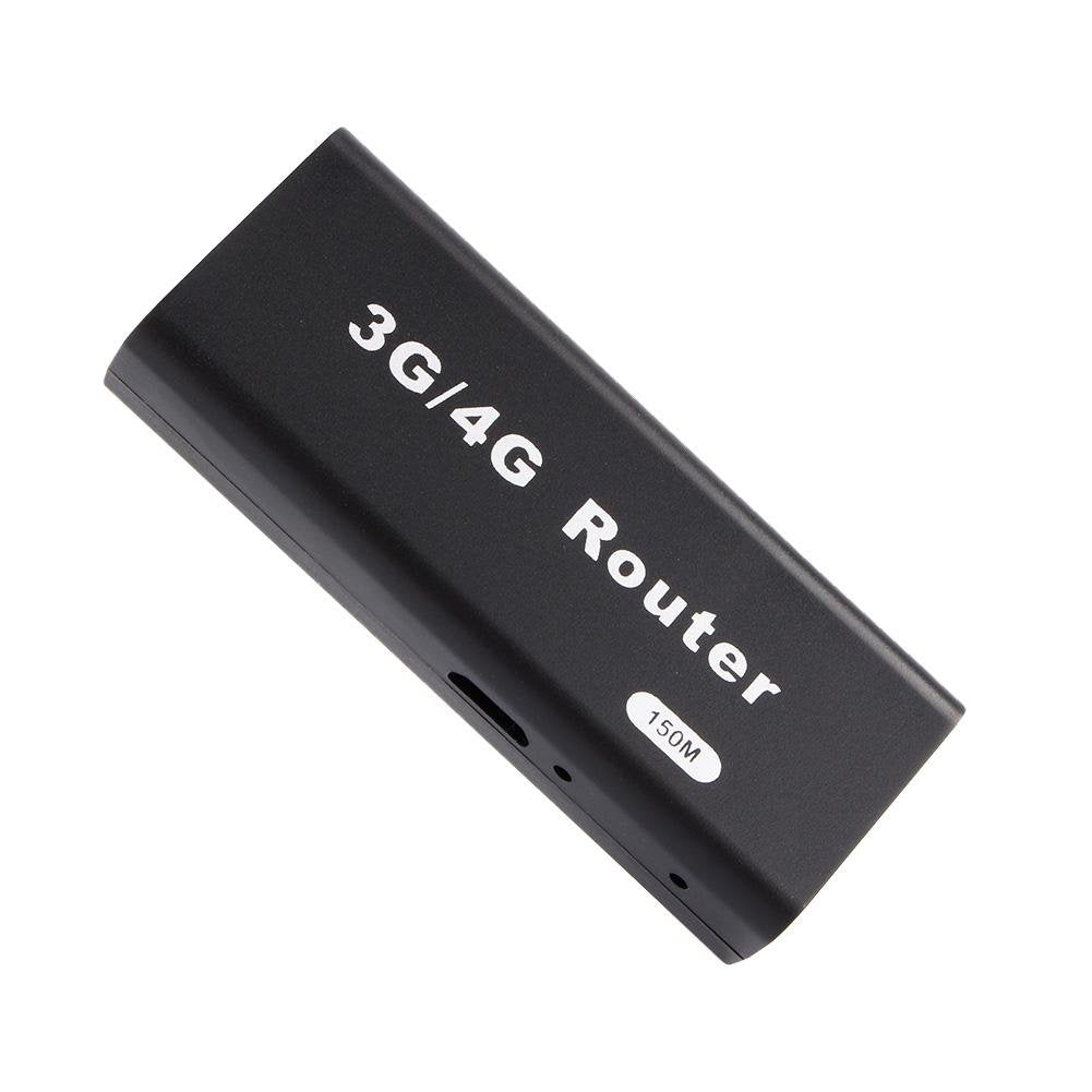 Lazmin Mini WiFi Router, USB Wireless Router, Portátil Mini 3G / 4G WiFi Router, 150 Mbps, Compatible con Todos los Sistemas operativos, Conecta y Reproduce (Negro)