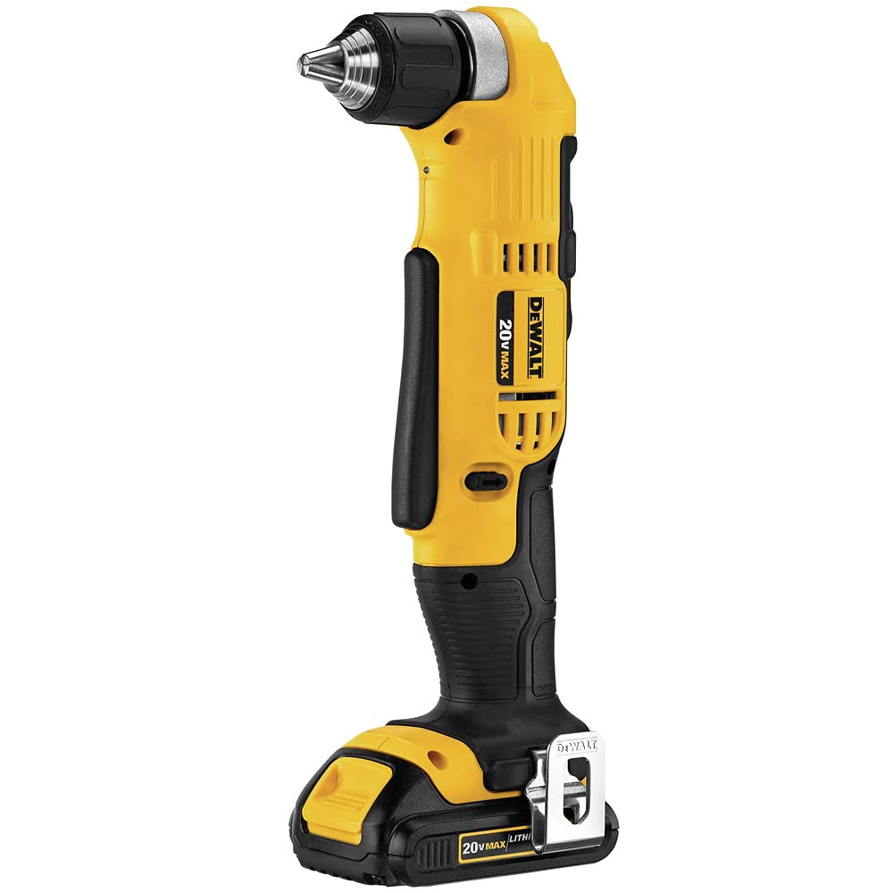 DEWALT 20V MAX Right Angle Cordless Drill/Driver Kit (DCD740C1)