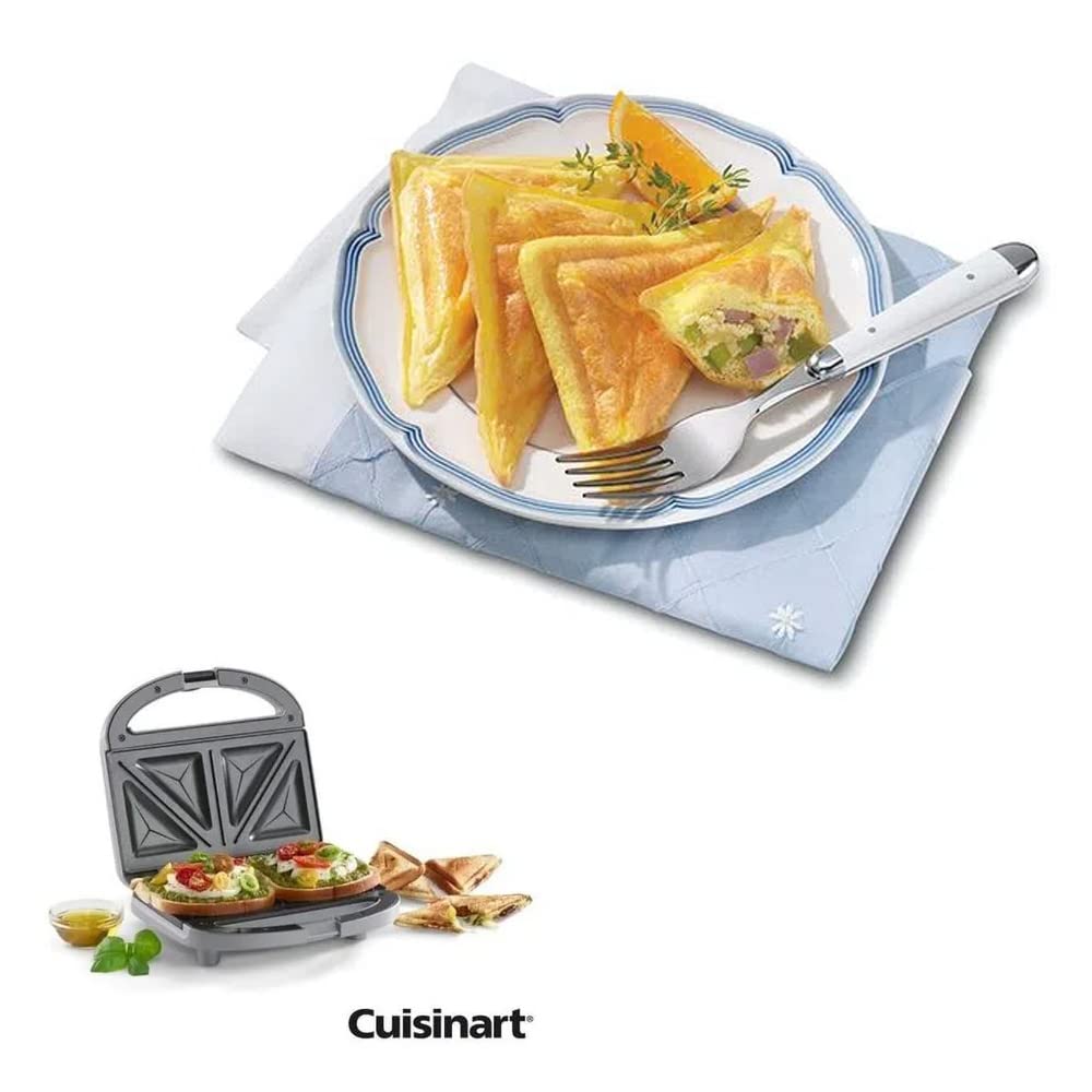 Parrilla para Sándwich Cuisinart Plateado Innovador Diseño