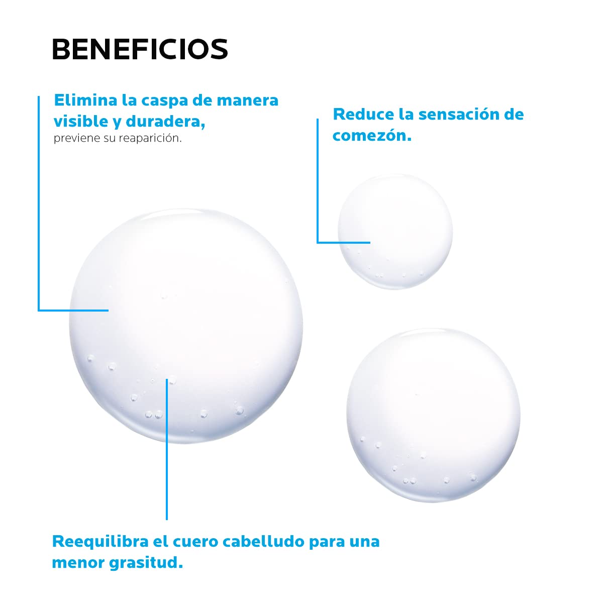 Shampoo La Roche Posay Kerium Caspa Grasa Anti-Caspa para Cuero Cabelludo Sensible
