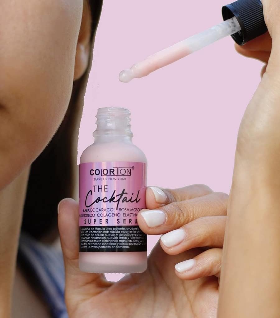 Kit 2 Super Serum Reparador The Cocktail By Gaero Shop | Colorten | 30 ml | Baba de Caracol, Rosa Mosqueta, Hialuronico, Colágeno y Elastina