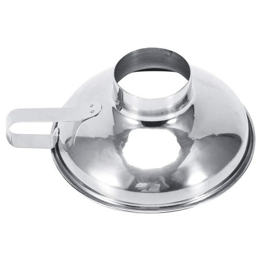 Embudo de Acero Inoxidable Hogar Ancho de la Boca con Mango Metal Pequeño para Utensilios de Cocina
