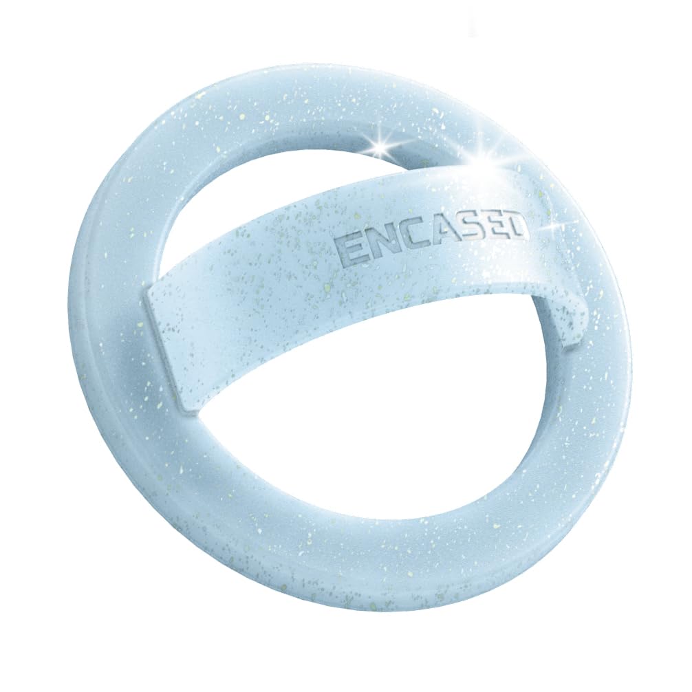 Anillo Magnético de Silicona Encased Azul con Brillos para iPhone MagSafe