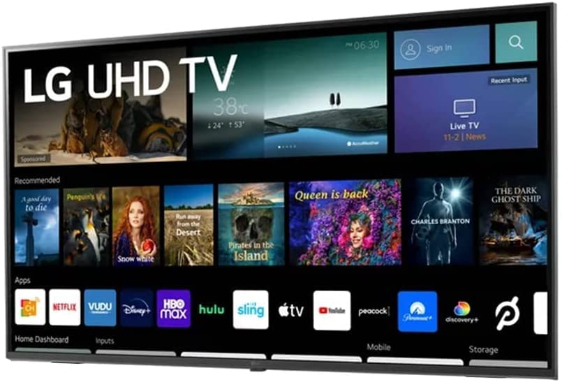 LG Television de 43 Pulgadas 43UQ7070ZUD LED 4K UHD Smart webOS 22 TV Sin Bases + Soporte de Pared (Reacondicionado)