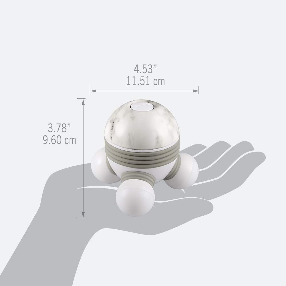 HoMedics Marbelous Mini Masajeador con Vibración Masaje con Agarre Confort y Pilas Incluidas