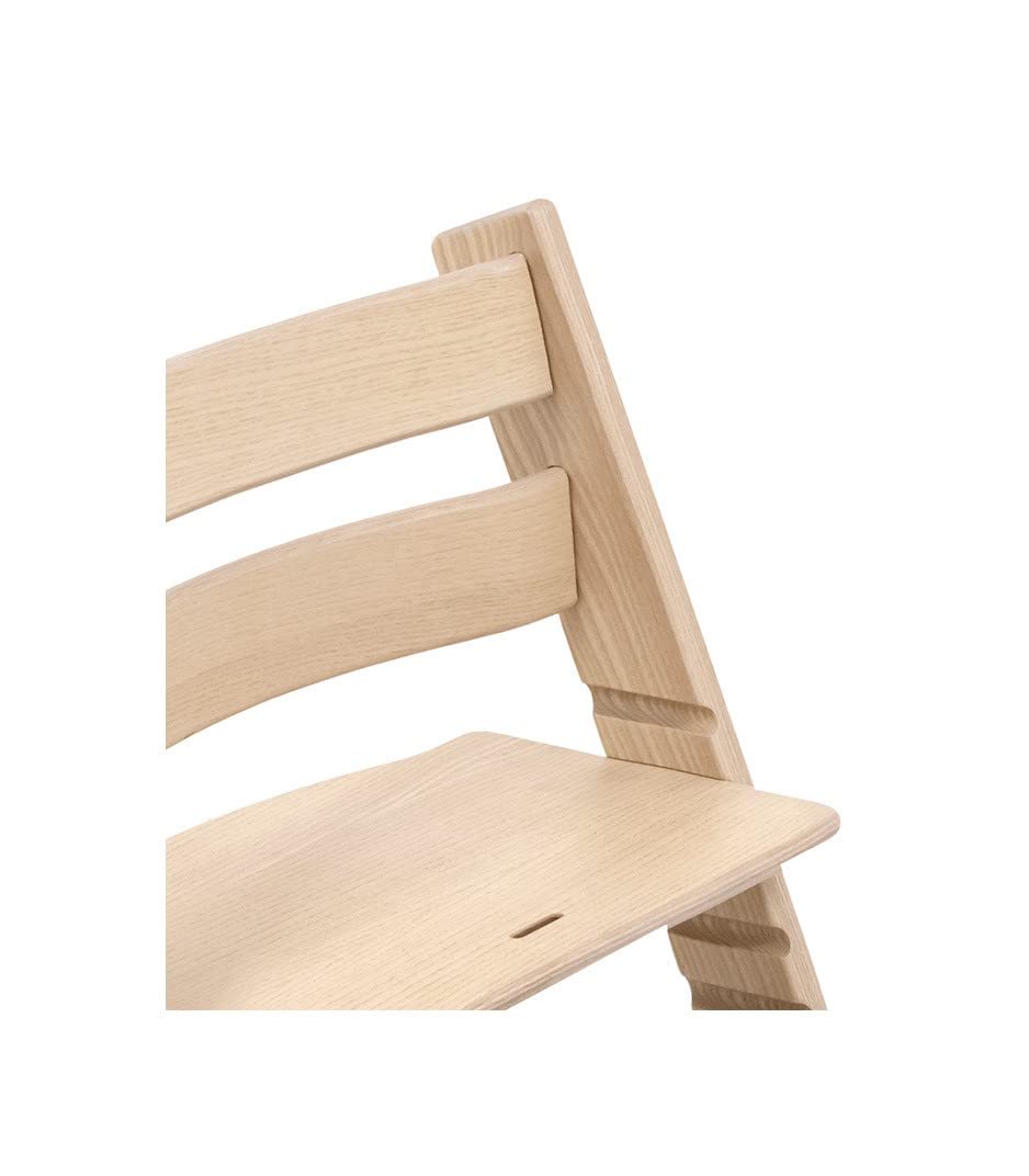 Silla Tripp Trapp de Stokke, Silla ajustable, evolutiva para recién nacidos, niños y adultos - Práctica, cómoda y ergonómica - Diseño atemporal (Fresno Blanco)
