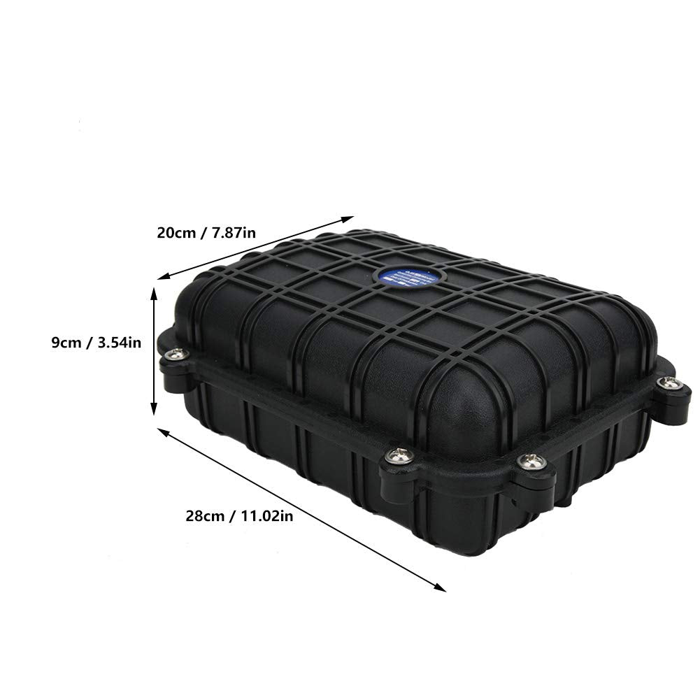 Caja de Conexión Oumefar Negra Horizontal Impermeable IP68 para Cable de Fibra Óptica Exterior