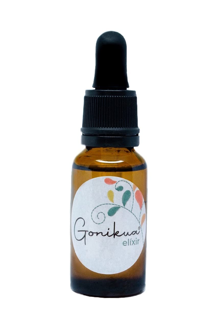 GONIKUA ELÍXIR, Sérum ULTRA-HIDRATANTE para Cara y Cuello, Día y Noche, 35 Aceites Esenciales, Aceite de Almendras, Glicerina grado USP, Oro Coloidal, Anti-Edad, Humectación Profunda, Antioxidante, Elasticidad, Renovación Celular, Luminosidad y Vitalidad,