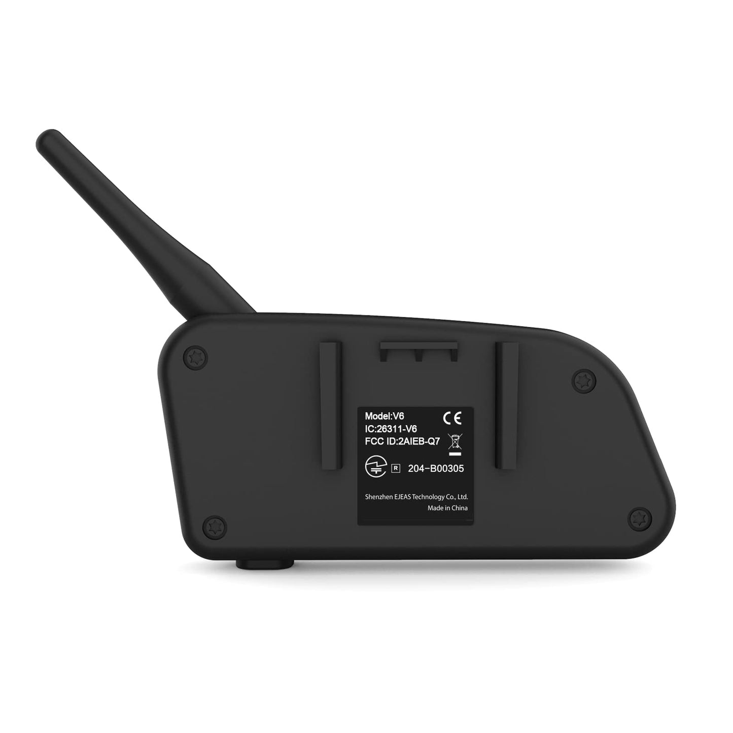 EJEAS V6 Motocicleta Auricular Bluetooth, 2 Riders 1200M Motocicleta Intercom Casco Sistema de Comunicación con Reducción de Ruido y Bluetooth 5.1 para Motociclismo Esquí y Escalada (1 Pack)