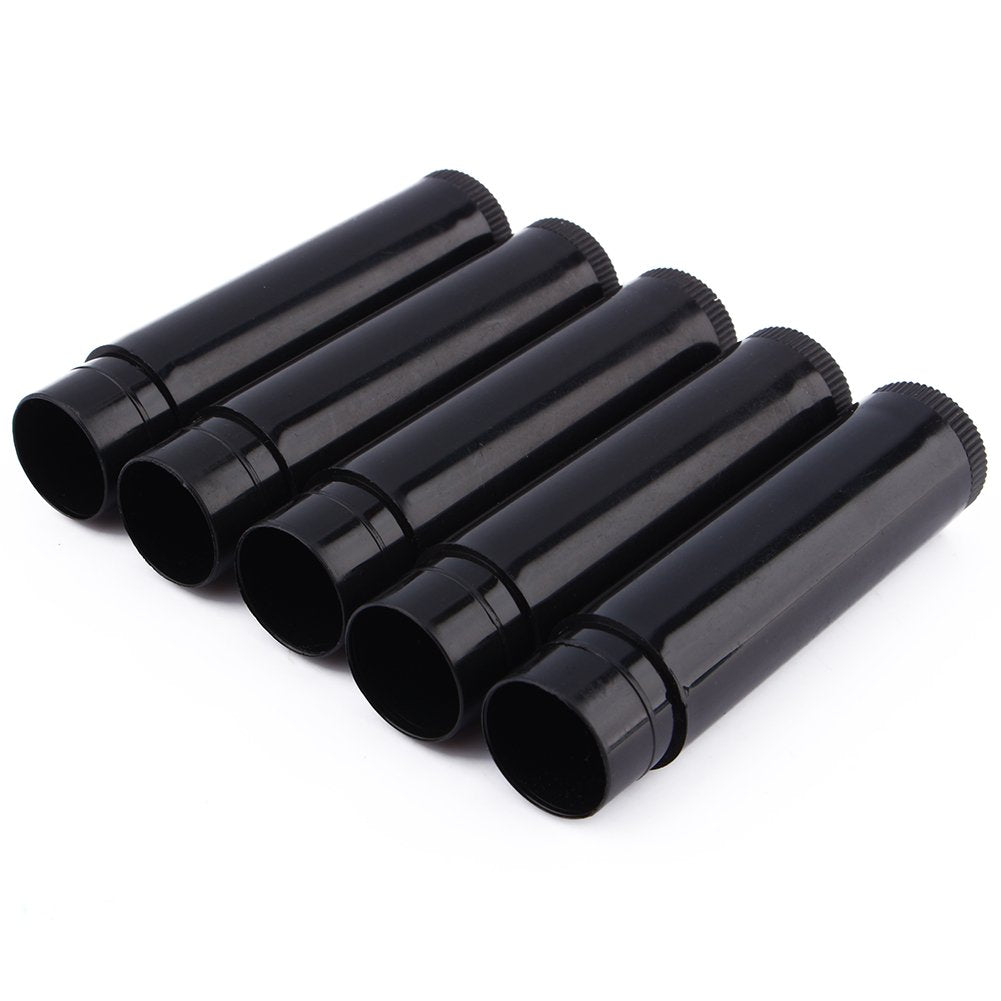 Bálsamo Labial Mini ZJchao Negro 100 Piezas Tubo de Viaje DIY