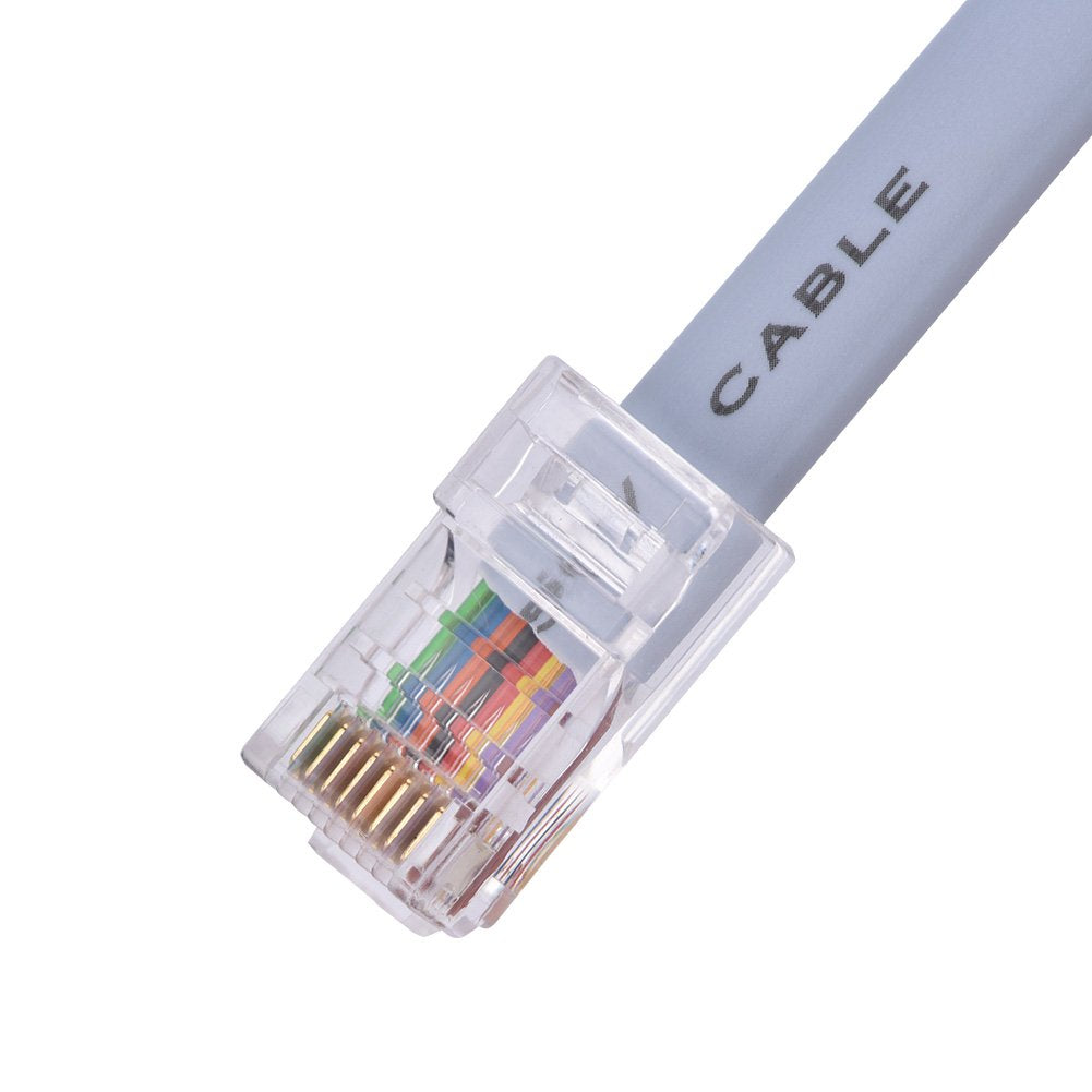 Cable USB a RJ45 Richer-R USB2.0 Macho a Macho Plano para Routers y Switches Cisco, Huawei, Juniper, 3COM, Ruijie