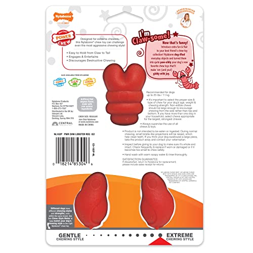 Juguete para Perros Nylabone Langosta Sabor Filet Mignon para Masticadores Agresivos
