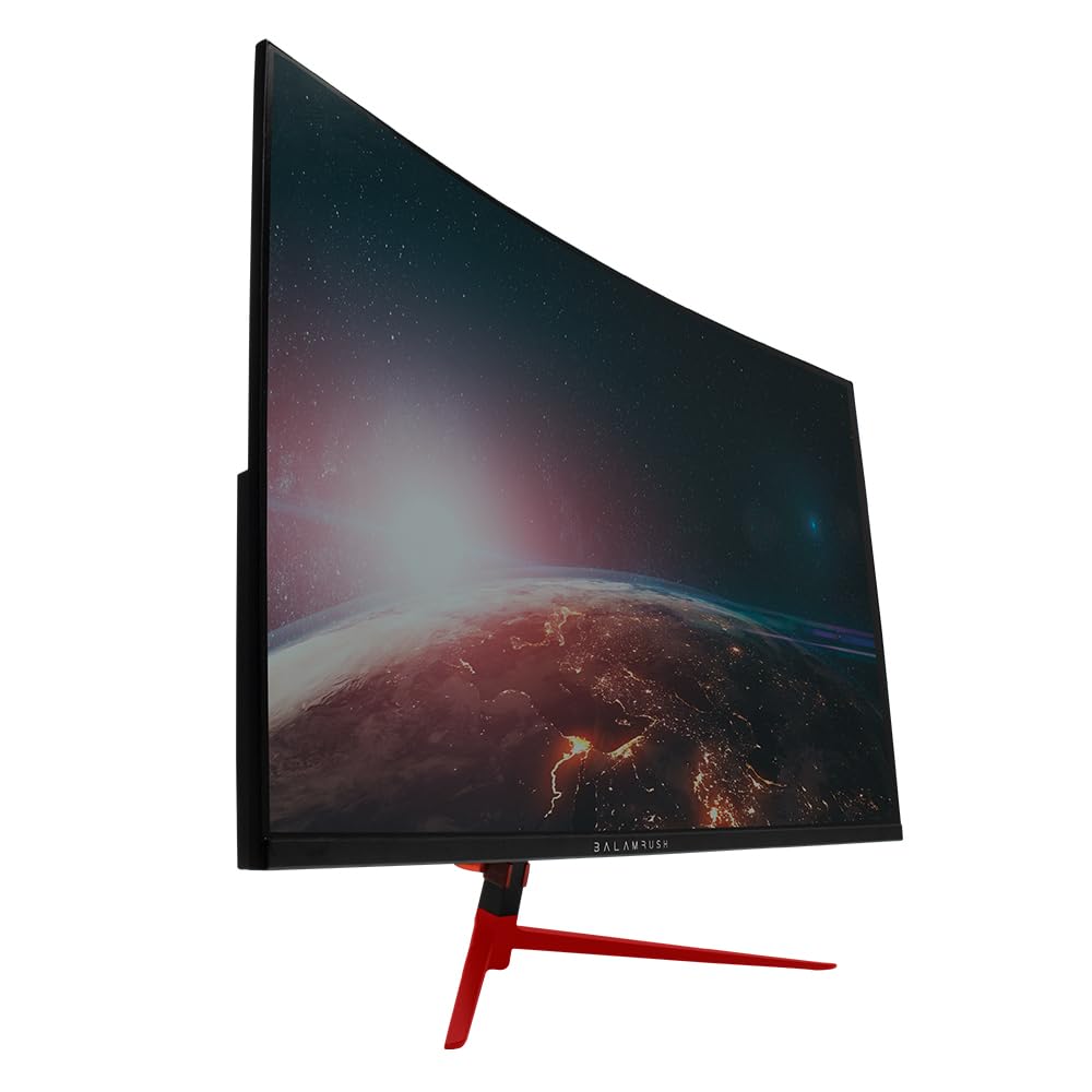 Balam Rush Monitor Gamer Curvo Panel VA de 27" Ultra Earth MTX27C / Full HD 1080p 165Hz 1ms 1xHDMI 1.4+1xDP 1.4+Vesa 100x100mm FreeSync Flicker Free Low Blue Light Negro Legend Series