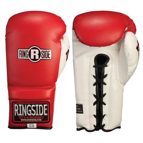 Guantes de Entrenamiento Ringside IMF Tech rojo blanco de 16 Onzas