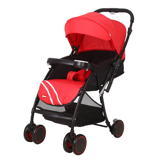 D´BEBÉ - Carriola Lu Baby - Carriola con Manubrio Reversible - Permite tener al Bebé siempre a la vista - Incluye Charola Porta Biberones - Color Roja