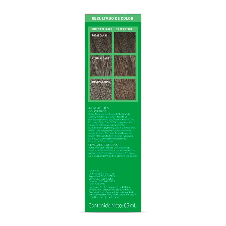 Just For Men, Tinte Colorante En Shampoo, Castaño H35, Formula Original, Cubre El 100% de Las Canas, 66ml