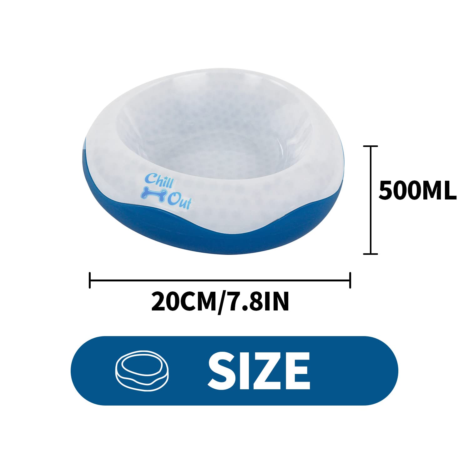 All FOR Paws All Four 8203 Bebedero de Fuente Automático Chill out Cooler Bowl, L