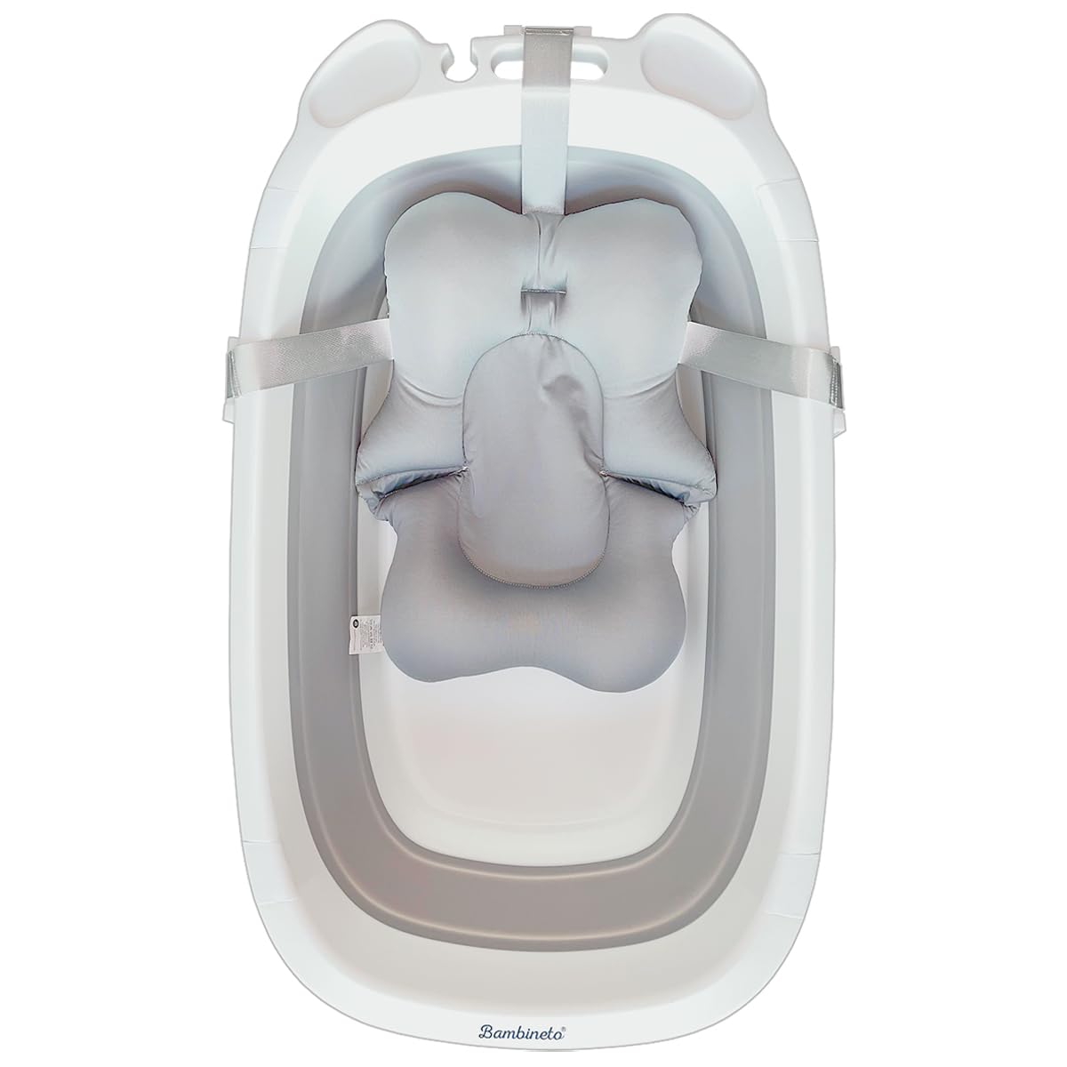 BAMBINETO Bañera plegable para bebé con cojín antideslizante MEDIANA