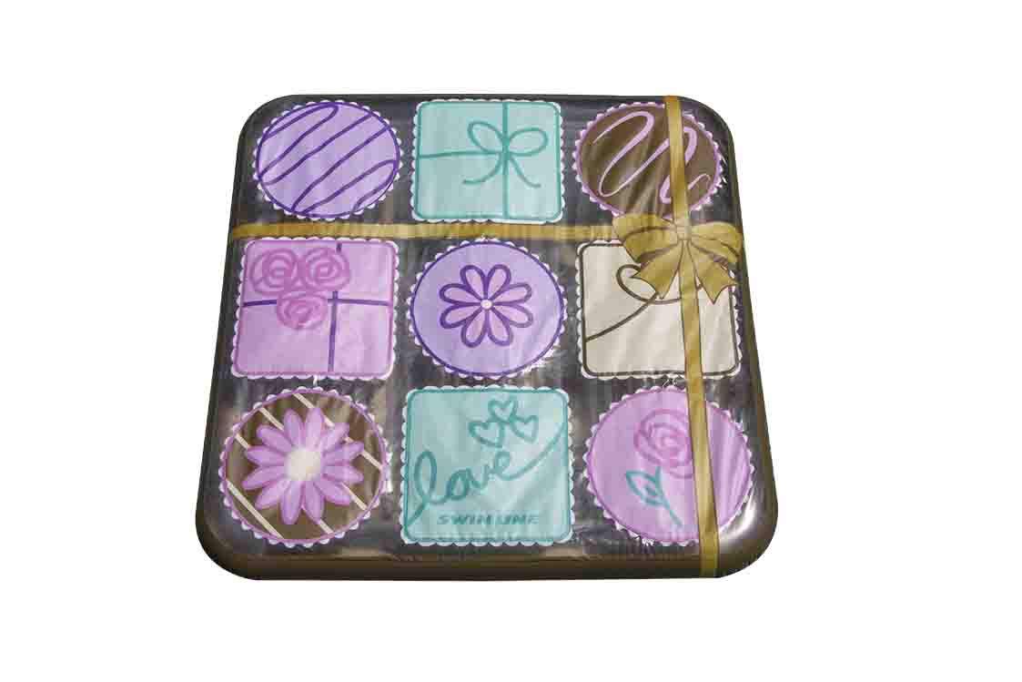 Flotador para Piscina Swimline Café con Forma de Caja de Chocolates