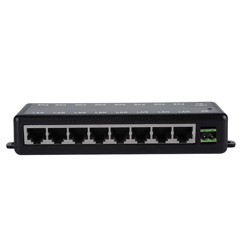 Adaptador POE, 8 Interfaces Adaptador POE Pasivo Alimentación a Través de Ethernet Módulo de Fuente de Alimentación POE Inyector (dc12v-48v)