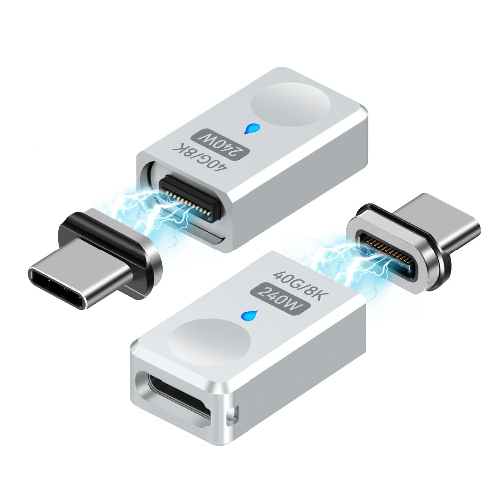 Adaptador Magnético USB C SHEEAST 240W 24 Pines para Steam Deck MacBook Pro iPad Pro Teléfonos