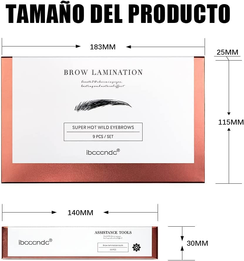 Kit de Laminación de Cejas, Kit de Permanente de Cejas, Kit de Elevación de Cejas, Brow Lift Kit Permanente Profesional para Cejas Semipermanente de Bricolaje para Uso Doméstico de Salón (A)