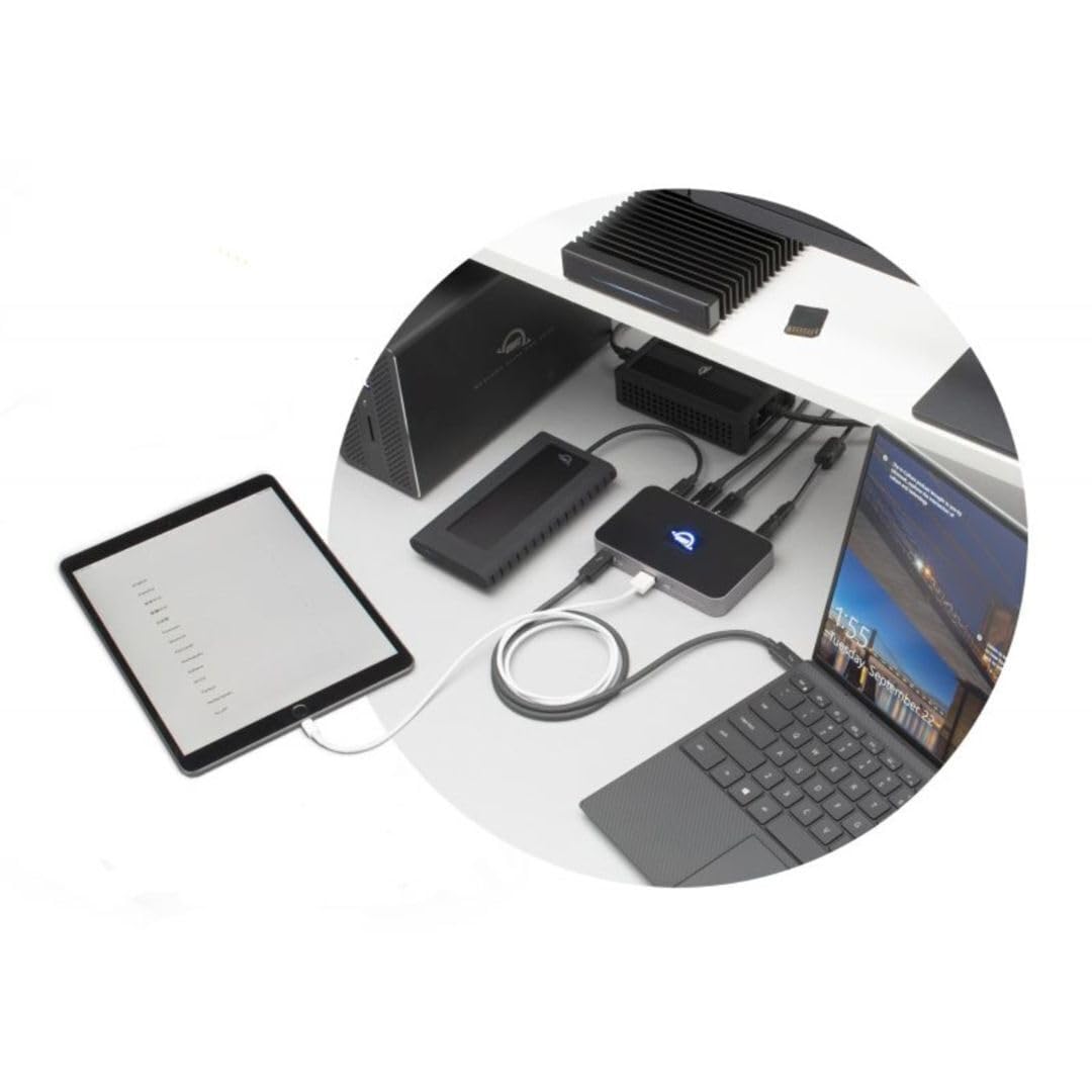 OWC Thunderbolt Hub, 5 puertos, compatible con Mac M1, Mac equipado con Thunderbolt 3 y Thunderbolt 4 PC (OWCTB4HUB5P)