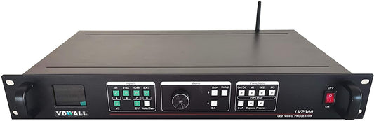 Procesador de Video EnhanBili LVP300 VDWALL Negro con 4 Puertos RCA para Eventos Escénicos HD LED