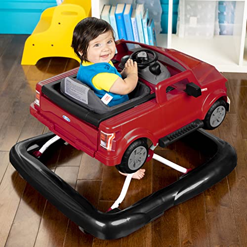 Bright Starts Ford F-150 - Centro de actividades para bebés 4 en 1 con volante interactivo extraíble, juguete de 6 meses en adelante