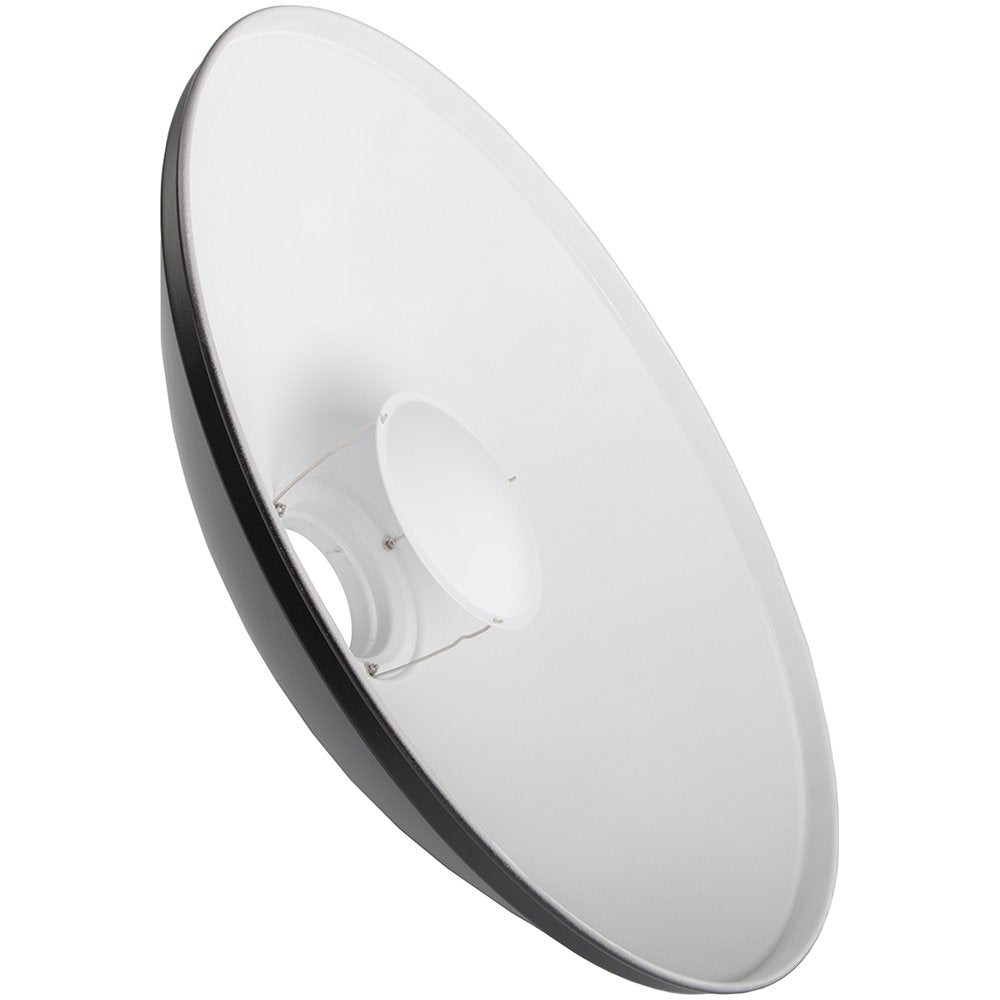 Plato de belleza interior blanco de 22 pulgadas con soporte Bowens