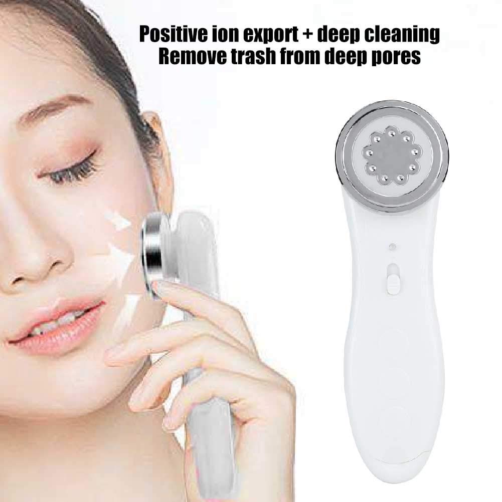 Máquina de Radiofrecuencia Facial de Estiramiento Blanco con Vibración para el Hogar o Salón de Belleza
