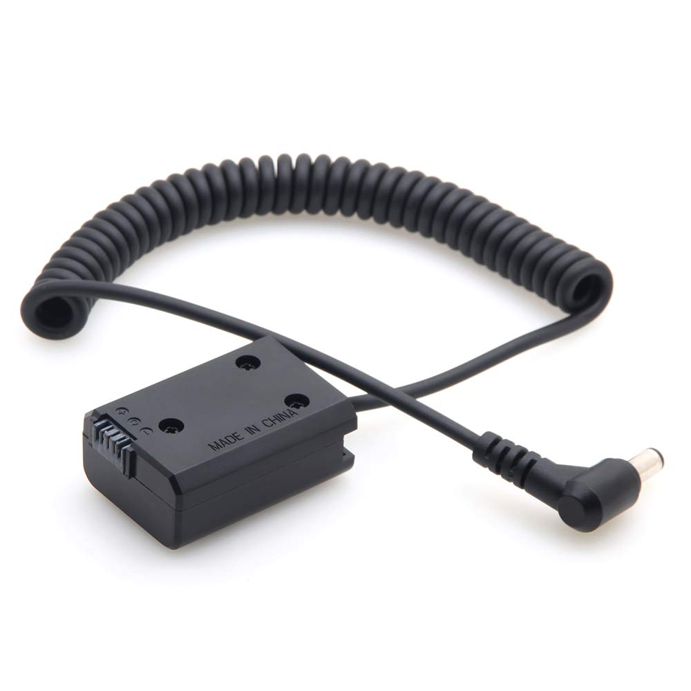 Hersmay Adaptador de cable de alimentación extensible para conector CC a conector de CC decoded CC batería falsa NP-FW50 para cámara Sony A7 A7R A7S II A5100 A6000 A6100 A6300 A6400 A6500 DSC-RX10 II III IV