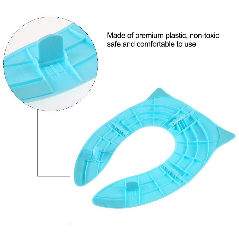 Cojín de Asiento para Ir Al Baño, Asiento para Ir Al Baño Portátil Plegable, para Niños Cojín Portátil de Viaje, Entrenamiento de Inodoro, Antideslizante
